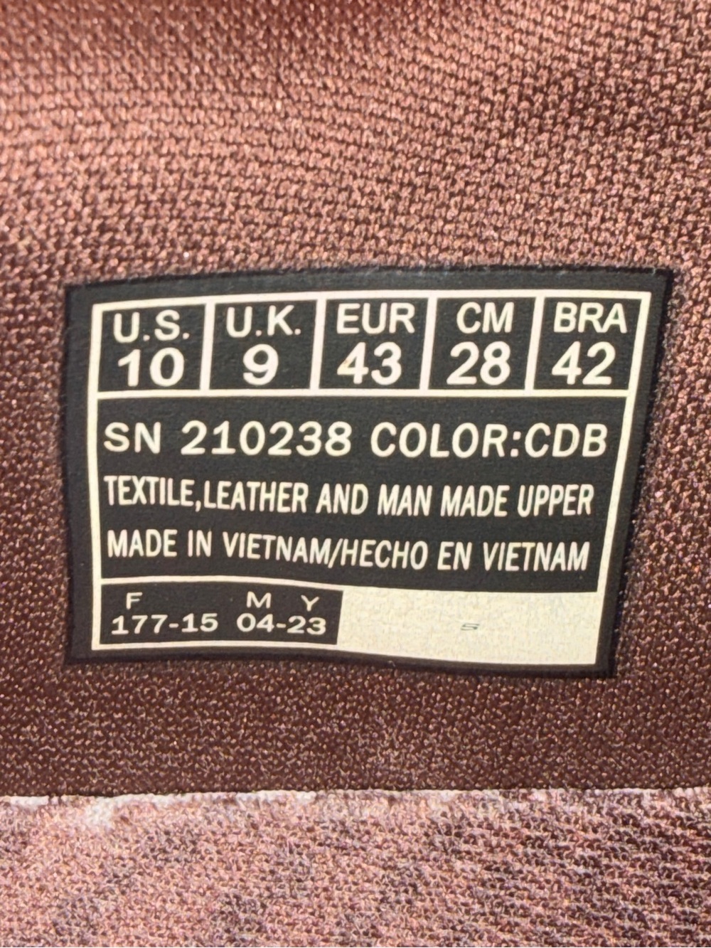 Skechers Men’s Brown Knit Lace-Up Athletic Sneakers - Picture 2 of 5